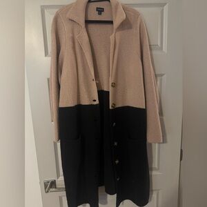 Torrid Black and Tan Cardigan Sweater